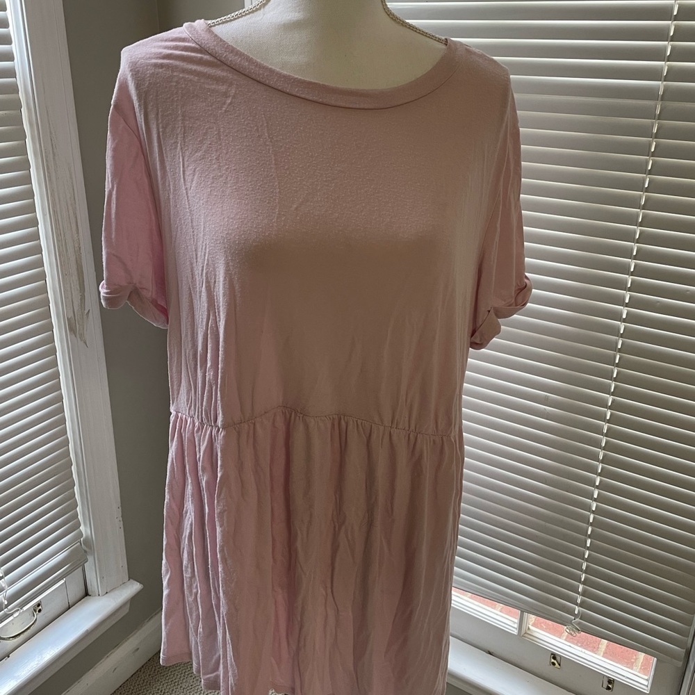Time and Tru Maternity Pink Long Shirt